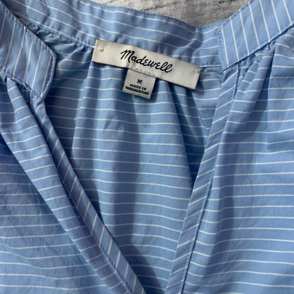 Blue and White Striped Shirt (Madewell) - Picture 4 of 4